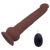 Generique Gode vibrant The Commander 19 x 3.7cm Marron